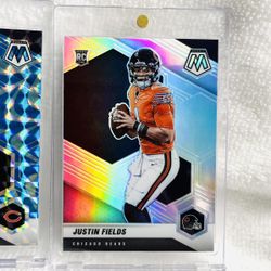 4 Justin Fields Rookie Card lot