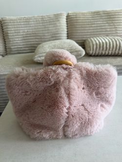 Cute Pink faux fur handbag ..
