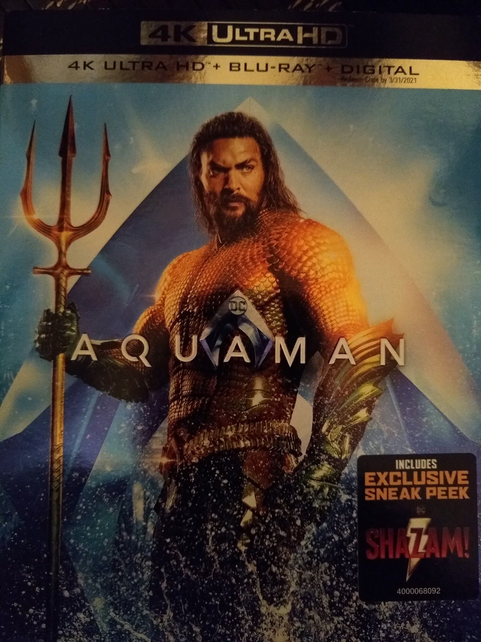Aquaman 4K Digital Code