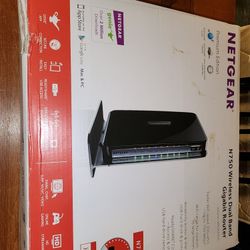 NETGEAR N750 WiFi 300+450Mbps Dual Band Gigabit Router (WNDR4300)