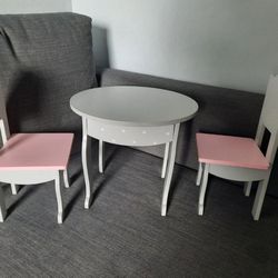 American Girl Table And Chairs 