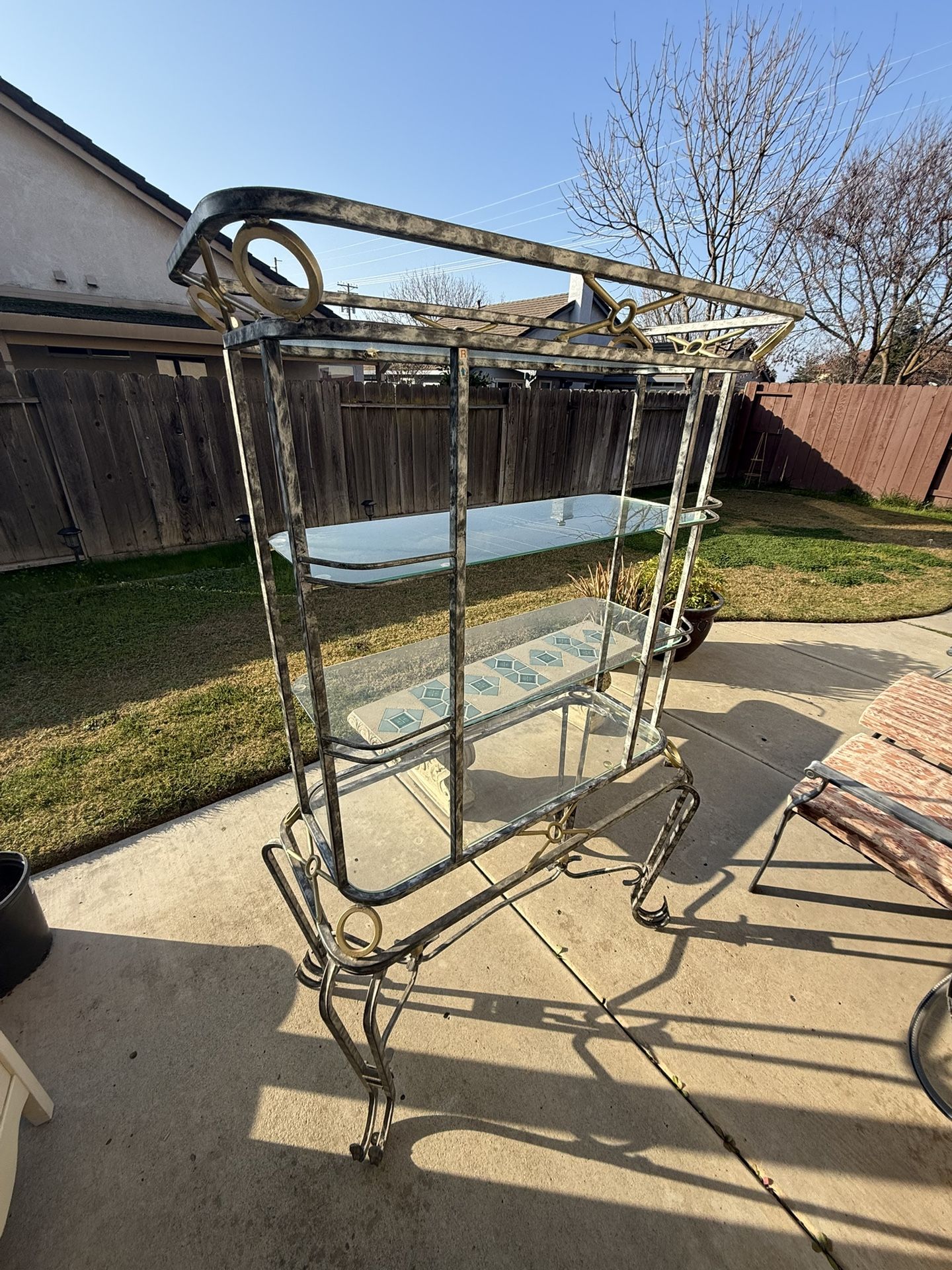 Metal Glass Shelving. Perfect For Display. Make Me A Reasonable Offer!!