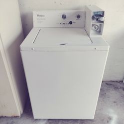 like new Whirlpool coin-op laundry washer works perfect with warranty I have the matching dryer or I'll split the set