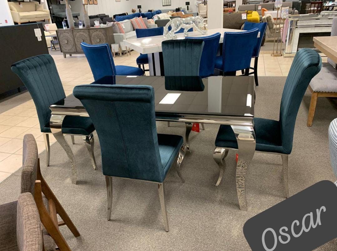 $29 Down Payment 5 Pcs Dining Room Set Table and 4 Chairs Carone