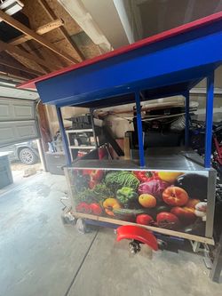 Outdoor Vendor Market Cart Stand