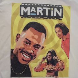 MARTIN Tv Show T-shirt Size Adult Large Comedian Martin Lawrence