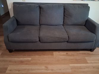 Gray sofa  82  1/2 × 39
