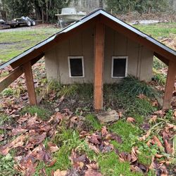 2 Room Dog Duck Chicken Rabbit Hutch