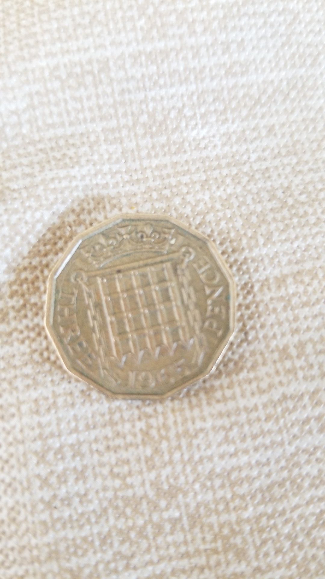 1965 3 Pence coin...make offer
