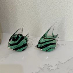 Home Decor/ Collectible Marine Art. Murano Angelfish Decorative accent