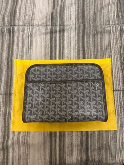 Goyard Clutch Pouch Black and White