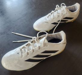 Adidas white soccer cleats size 6 youth