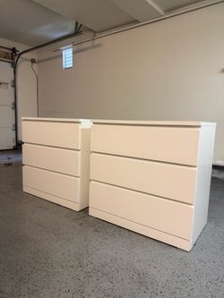 IKEA STORKLINTA (white) 3-drawer dresser x2