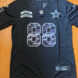Black Dallas cowboys lamb salute to service jersey