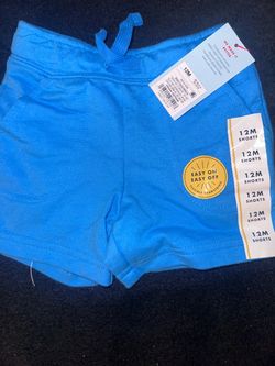 Baby Shorts 12M Blue Drawstring