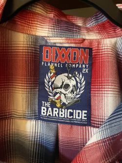 EUC Men’s Dixxon Flannel Shirt Barbicide 2XL