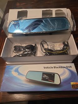 12" rear view mirror dash cam