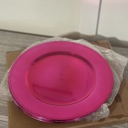 Pink Charger Plates