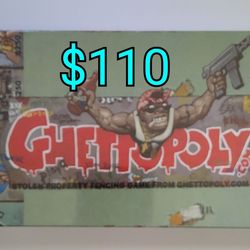 New Sealed Ghettopoly board game, a controversial parody of Monopoly created in 2003  $110