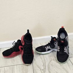 Boys' Shoes: Jordan (6.5Y) & Nike(8Y). Both For $30.