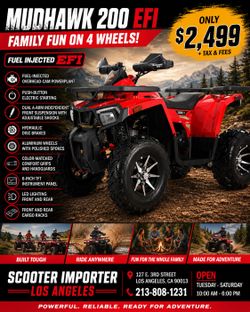 🏕️DENAGO MUDHAWK 200 EFI ATV - FAMILY FUN ON 4 WHEELS! 🔥