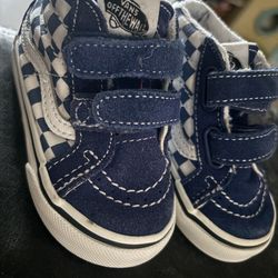 Vans Toddler Checkered Hi Top