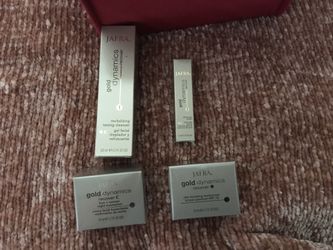 Jafra REGIMEN GOLD DYNAMICS (Cleanser, morning& night moisturizer and eye cream)