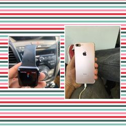 iPhone 7 Plus 128GB Unlocked Any Carrier + Apple Watch S3 38mm