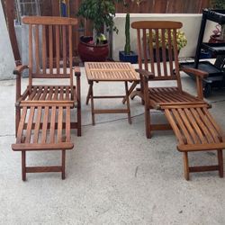 TEAK MAN Quality Lounge Chairs  Really Good Condition.