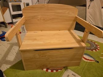 (2) wooden bench/ desk / storage