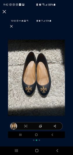 Tory Burch Black Flats Size 7