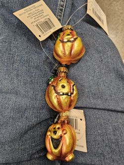 Vintage Jack O Lantern Hanging Ornaments 