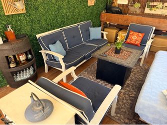 YES STILL AVAILABLE. Patio Conversation Set – 4 Pieces – Good Condition – $350 OBO