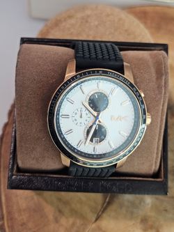 Michael Kors MK-8433 Men's Chronograph Watch – Rose Gold & White Dial