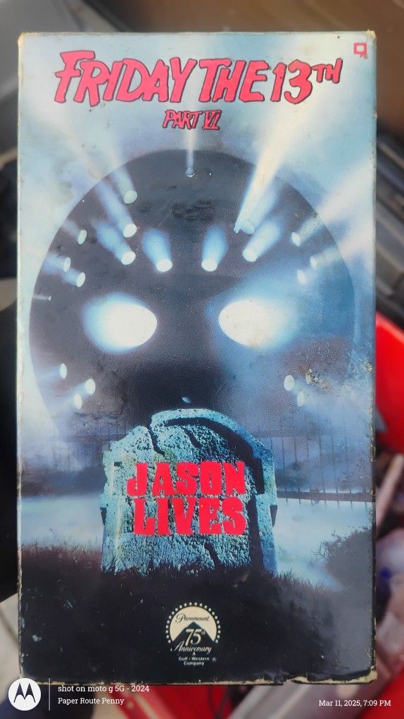 VHS Friday The 13th Part VI Jason Lives