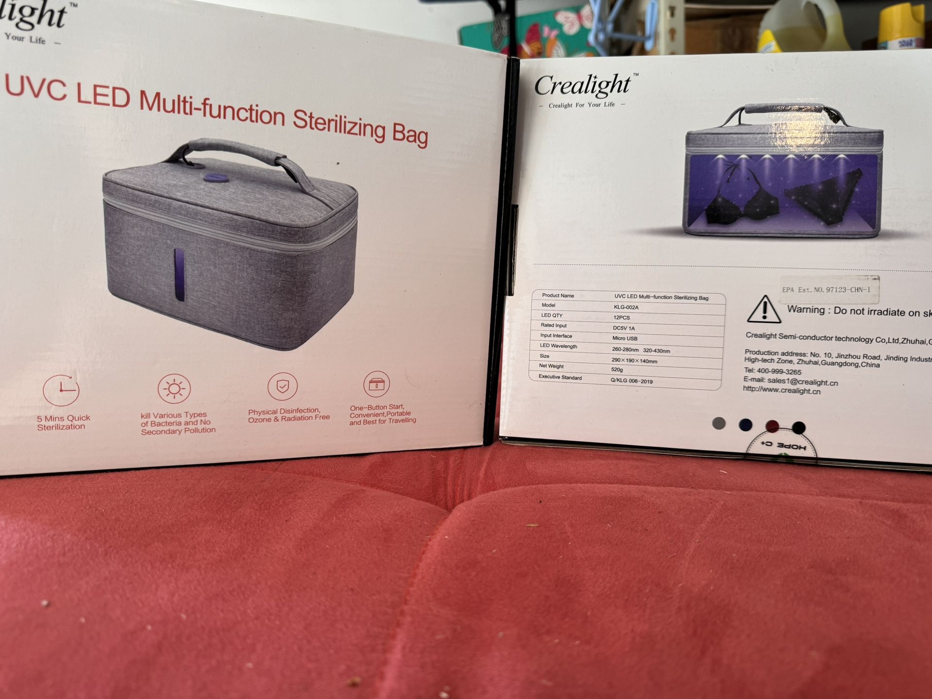 UVC LED Sterilizing Bag
