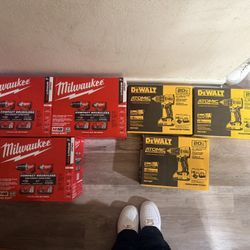 Milwaukee Compact Drill & Dewalt Drill 