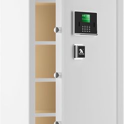TIGERKING 5.9 Cubic Feet Extra Large Heavy Duty Safe Box, Big Home Safe with Double Safety Key Lock and Separate Lock Box, Digital safe with 2 Removab