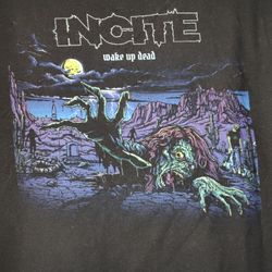 Incite Wake Up Dead 2023 Tour T-Shirt RARE Medium Cotton Black 