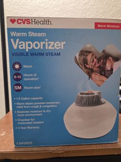 Vaporizer visible warm steam