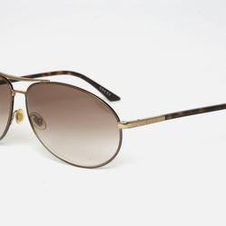 GUCCI lBrown Aviator Women's Sunglasses