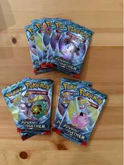 9X Sealed Journey Together Pokemon Booster Packs