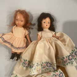 2 Vintage Nancy Anne Storybook Bisque dolls
