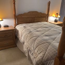 Complete Oak Bedroom Set!!