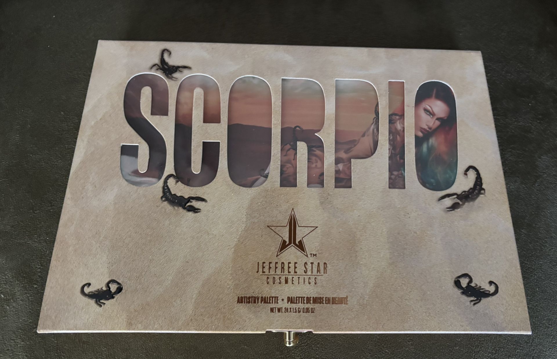 Jeffrey Star Scorpio Eyeshadow Pallet - New.  Never used, swatched, or opened