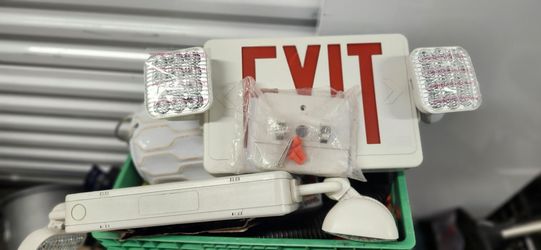 Commercial exit signs w/lights