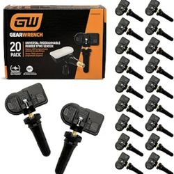 GEARWRENCH Universal Programmable Rubber TPMS Sensor | 20 Pack | GWTPMSR20PK