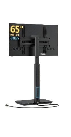 Ax Waber Rolling Floor TV Stand Mount Up to 65 Inch