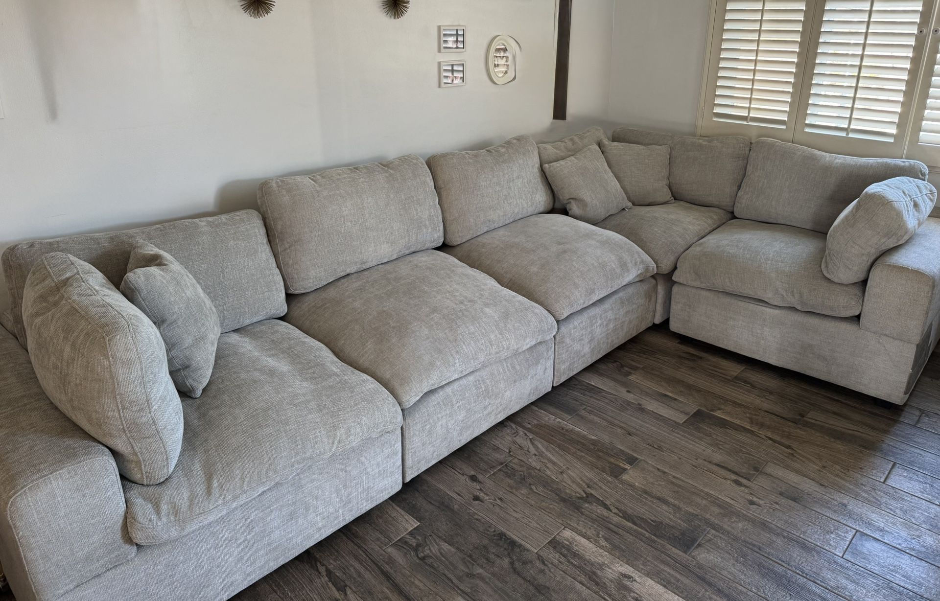 Light Grey Modular Sectional 