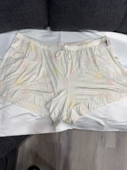 Auden Cream Brunch Sketch Print Sleep Shorts 2X